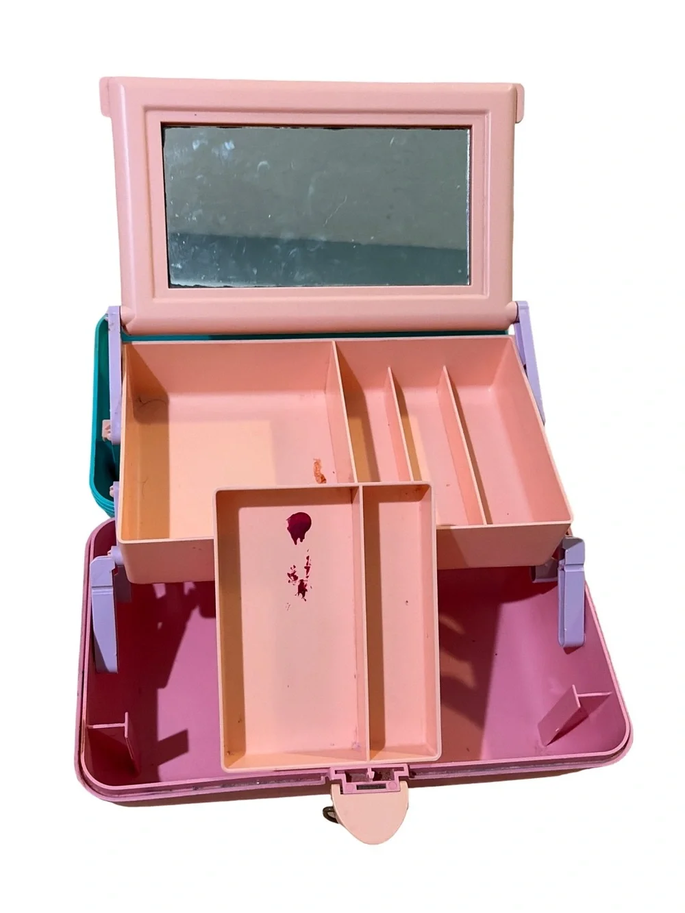 Vintage 80s Caboodles On-The-Go Girl Cosmetic Case